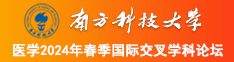 高清无码日逼视频南方科技大学医学2024年春季国际交叉学科论坛